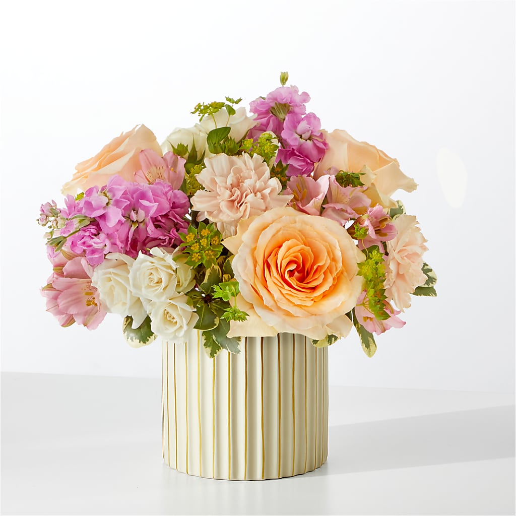 Paradise Bouquet with Ivory Vase –  Floreria Principe De Paz Llc, Somerset NJ