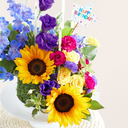 Star of the Day Floral Cake –  Floreria Principe De Paz Llc, Somerset NJ