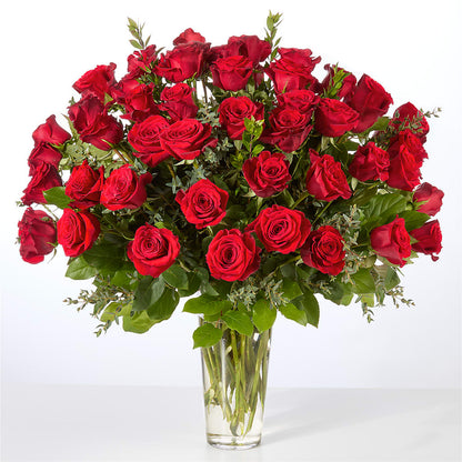 Forever Yours Fifty Stem Red Rose Bouquet –  Floreria Principe De Paz Llc, Somerset NJ