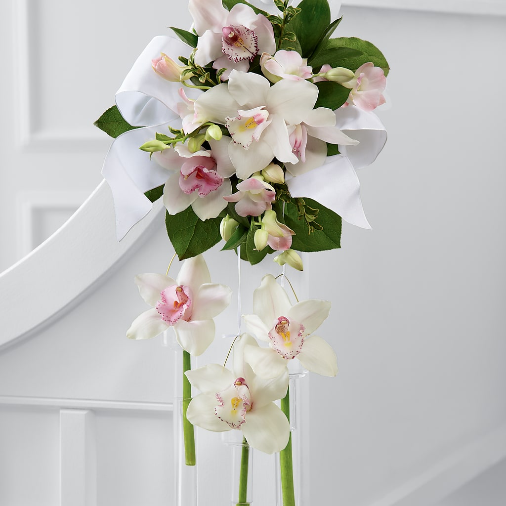 Perfect Entrance Pew Arrangement –  Floreria Principe De Paz Llc, Somerset NJ