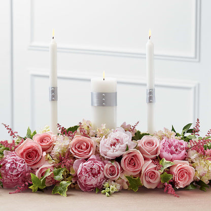 Worldwide Romance Unity Candle Arrangement –  Floreria Principe De Paz Llc, Somerset NJ