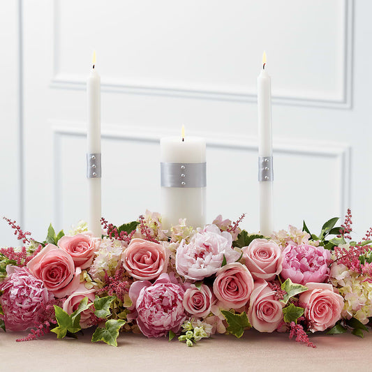 Worldwide Romance Unity Candle Arrangement –  Floreria Principe De Paz Llc, Somerset NJ