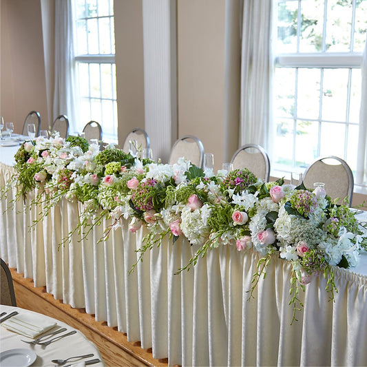 State of Joy Head Table Arrangement –  Floreria Principe De Paz Llc, Somerset NJ