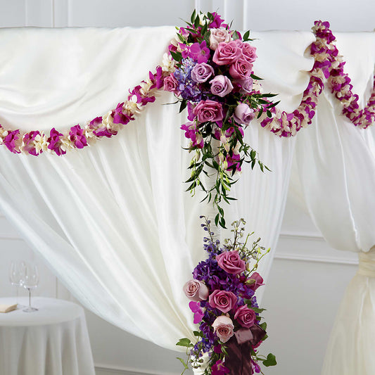 Color & Light Chuppah Decor –  Floreria Principe De Paz Llc, Somerset NJ
